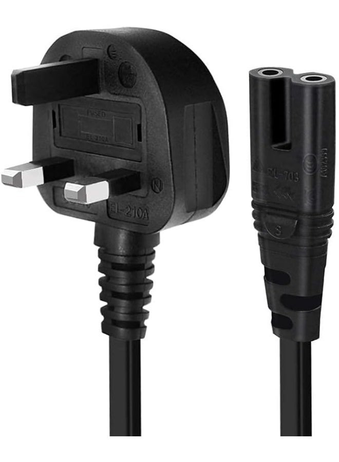 Eworld 2-Prong AC Power Cord Cable with Fuse – Compatible with Samsung, LG, Sony, TCL TVs, HP Printers, PS3/PS4/PS5, Laptops, Sound Bars & More – AC Wall Plug 1.5 Meter - Image 5